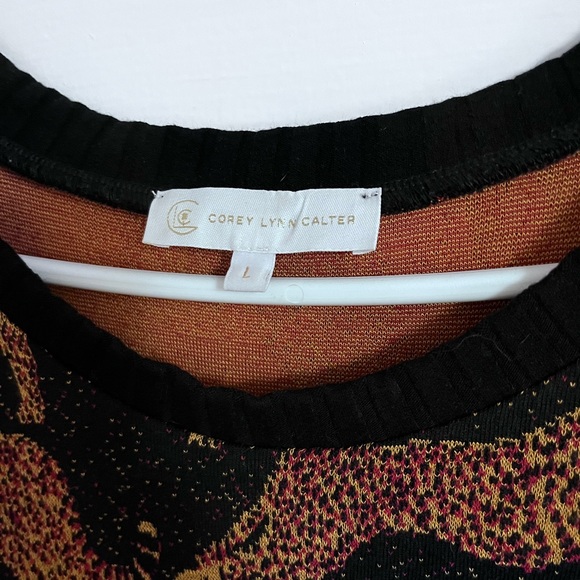 Corey Lynn Calter knitted shift dress size large 8/10 - Picture 6 of 6